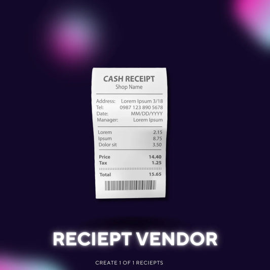 RECIEPT VENDOR